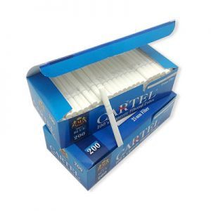 100 S Prazne Cigarete sa Filterom za Punjenje Rezanim Duvanom-Cartel Blue