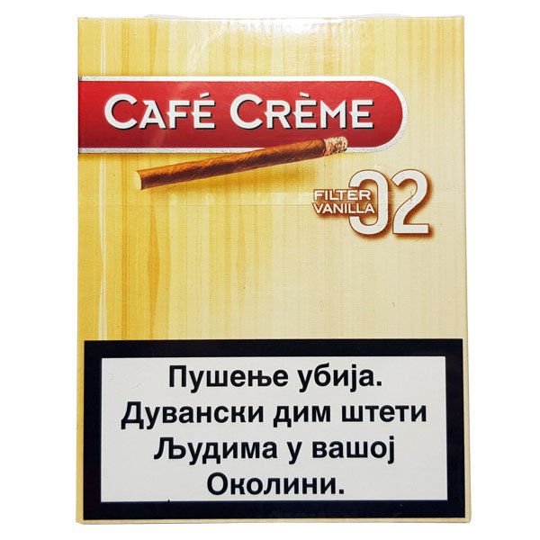 Cafe Creme Filter Vanila Cigarilos