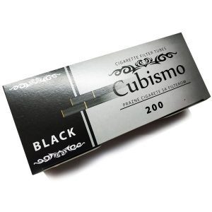Crne Prazne Cigarete sa filterom za punjenje rezanim duvanom-Cubismo 200