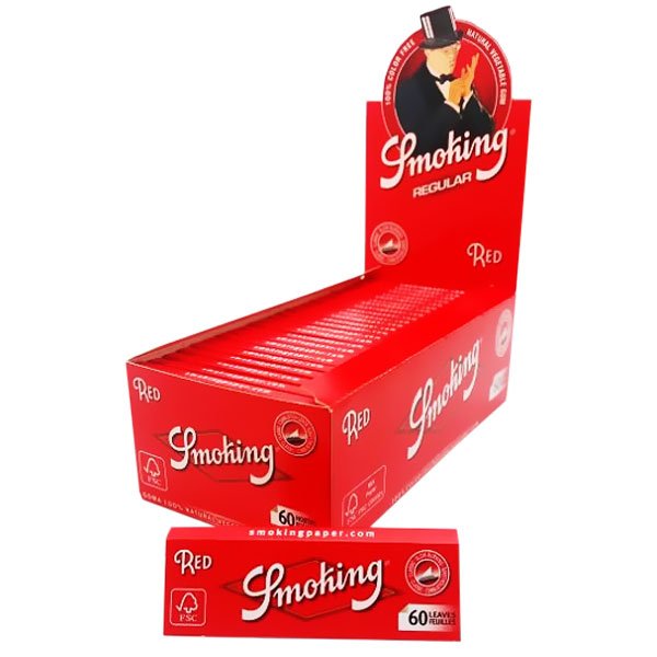 Smoking Red Rizle-Samolepljivi Papirici za Motanje Cigareta