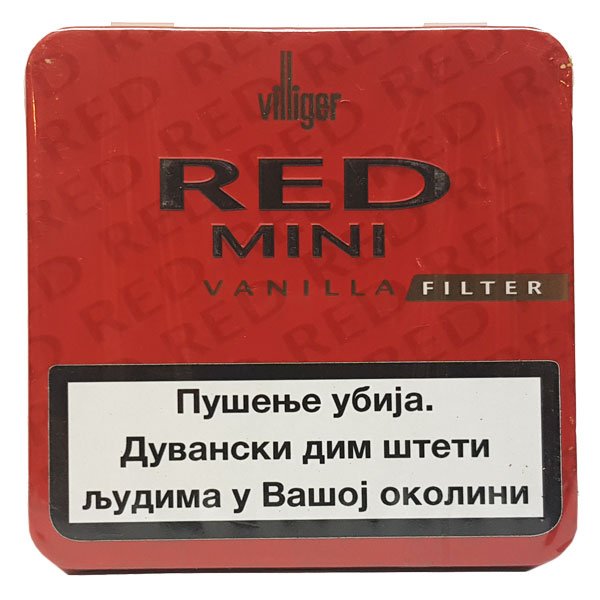 Villiger Red Mini Vanila Filter Cigarilos