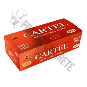 Cartel 100s red prazne cigarete sa filterom za punjenje rezanim duvanom