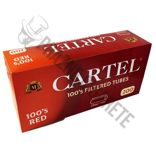 Prazne Cigarete Cartel 100S Red za Punjenje Rezanim Duvanom