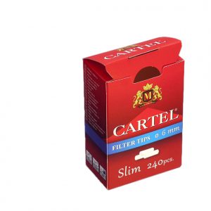 CARTEL Filteri Slim Box 6*15mm za motanje slim cigareta