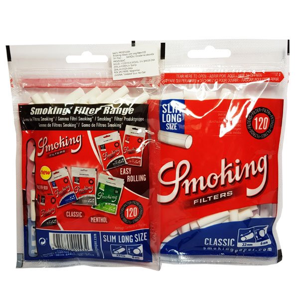 Smoking Slim Extra Long Filtercici 6*22