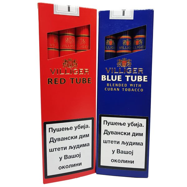 Villiger Red i Blue Tube Cigara