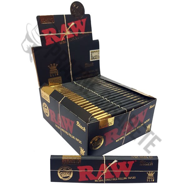 RAW Black King Size Slim 100s papirici za savijanje