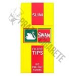 Swan Pre-Cut Slim Filtercici za Zavijanje Duvana