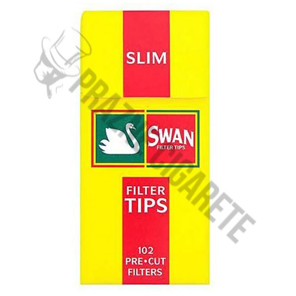 Swan Pre-Cut Slim Filtercici za Zavijanje Duvana