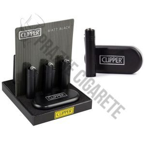 CLIPPER Kremen Matt Black Upaljac za Cigarete