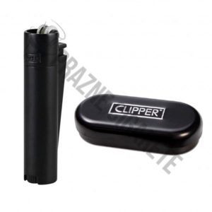 CLIPPER Kremen Matt Black Upaljaci za Cigarete