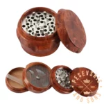 Mrvilica Drvena 30mm - Braon 2 Nijanse - Image 2