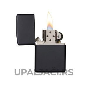 Zippo Upaljac za Cigarete Mat Crni Matte Black Plamen