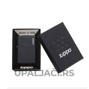 Poklon za Decka u Kutiji Zippo Upaljač-Matte Black Logo Zippo