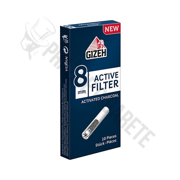 GIZEH Carbon Filteri sa Aktivnim Ugljem-8mm