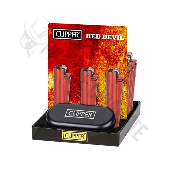 Metalni CLIPPER Kremen Upaljač-Red Devil