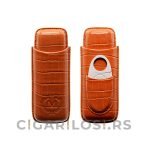 Futrola za 2 Cigare+Sekač za Tompuse-Myon Brown