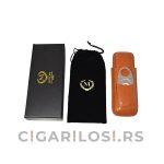 Futrola za 2 Cigare+Sekač za Tompuse-Myon Brown