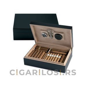 Humidor za Čuvanje Cigara+Sekač Tompusa-Egoist Black
