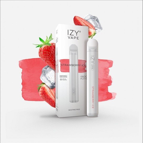 IZY One Jednokratna Elektronska Shisha 600 Puff-Strawberry Ice 0mg