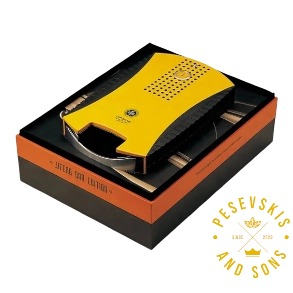 Žuti HUMIDOR za Čuvanje Cigara 25 - 30 Tompusa - Myon Racing Edition