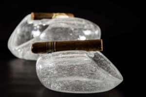 CRISTAL Mala Pepeljara za 2 Cigare-Czevitrum Salamander