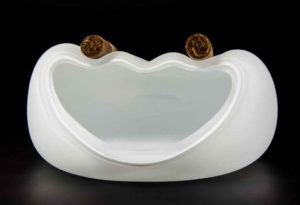 BELA Velika Pepeljara za 3 Cigare-Czevitrum Salamander