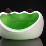 ZELENA Velika Pepeljara za 3 Cigare-Czevitrum Salamander