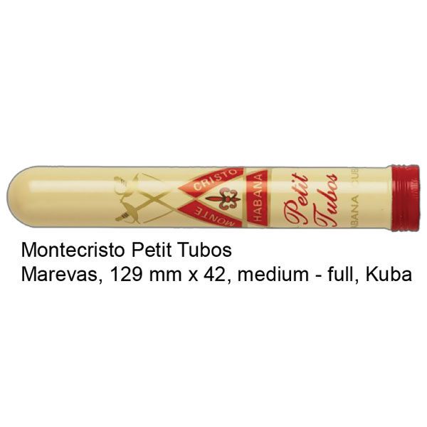 Montecristo Petit Tubos Kubanska Cigara