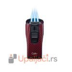 Brener Upaljači za Cigare Colibri Monaco Carbon-3 Plamena CRVENI