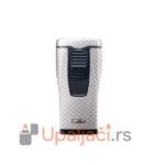 Brener Upaljači za Cigare Colibri Monaco Carbon-3 Plamena SILVER