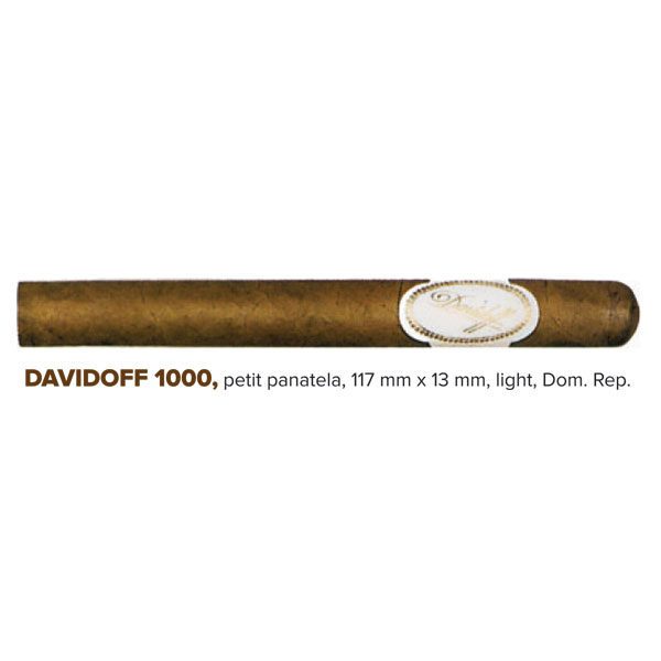 DAVIDOFF 1000 Petit Panatela Cigara