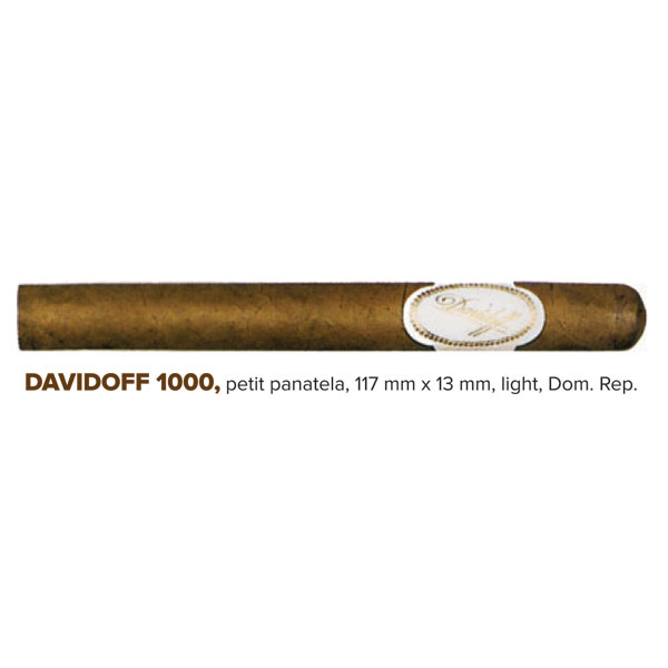 DAVIDOFF 1000 Petit Panatela Cigara