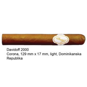 DAVIDOFF 2000 Tubos Corona Cigara