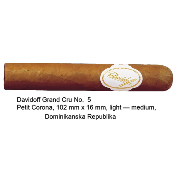 DAVIDOFF Grand CRU No.5 Petit Corona Cigara