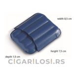 Futrola za 4 Toscano Cigare, Cigarilose-Egoist Plava Koža-Dimenzije