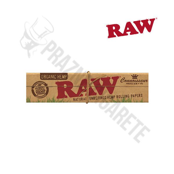 Raw Organic Hemp Connoisseur King Size Rizle+Flopovi