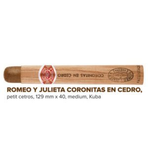 Romeo Y Julieta Coronitas en Cedro Cigara