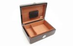 Otvoren Braon Humidor za Tompuse SAVINELLI-Lakirani Ebony