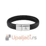Muška Kožna Narukvica ZIPPO-Pletena Crna