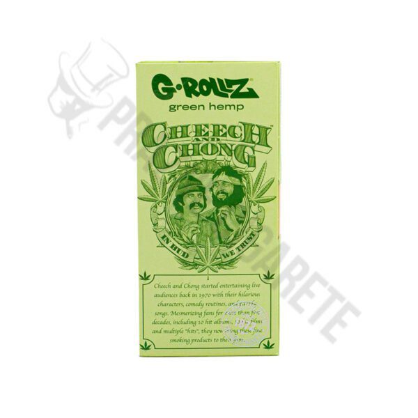 G-ROLLZ Cheech & Chong-Organski Zeleni Papiri od Konoplje-50 Papirića+Tacna