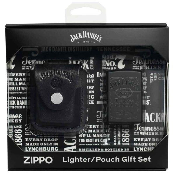 Zippo Jack Daniels Upaljač+Kožna Torbica-Poklon Set