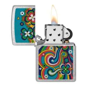 ZIPPO Upaljač Flower Power Design Plamen