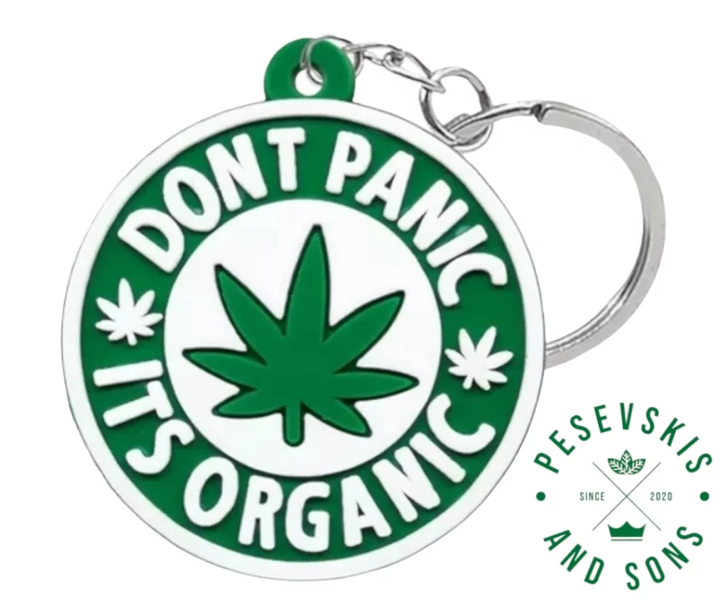 Gumirani Privesci za Ključeve - Don't Panic it's Organic