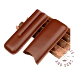 Otvorena Kozna Futrola za 2 Tompusa - Braon