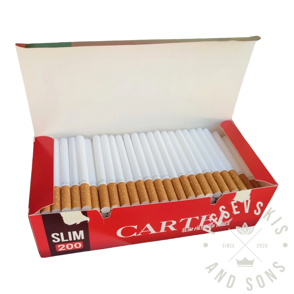 Slim Prazne Cigarete CARTEL 200 zuti filter