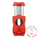 Otvoren COLIBRI Diamond V-Cut Sekač za Cigare - Crveni