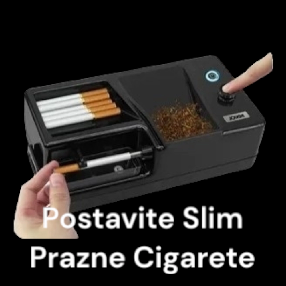 Postavljanje slim cigarete na masinu