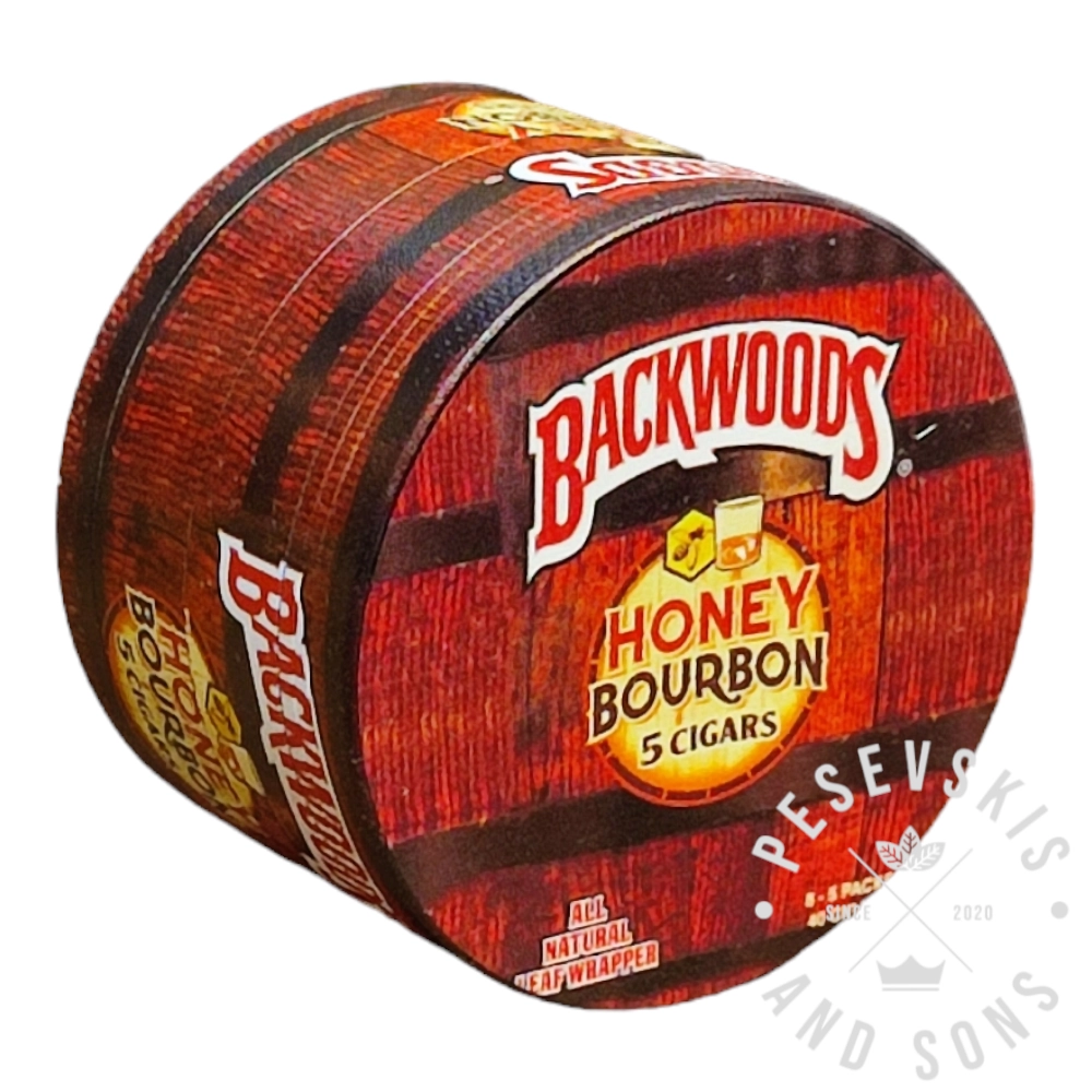 Metalne Mrvilice Backwoods 60mm - 4 dela - Honey Bourbon