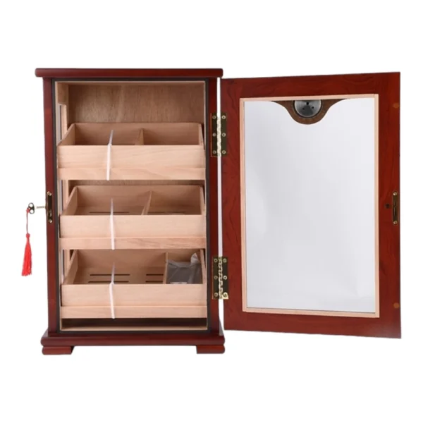 Otvoren Braon Humidor Cabinet za 150 Cigara, Cigarilosa, Tompusa